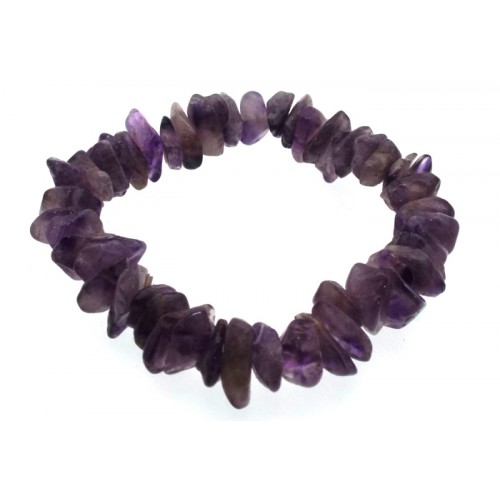 Amethyst Gemstone Premium Chip Bracelet